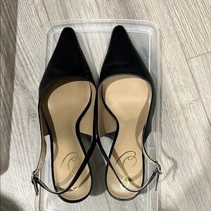 Sam Edelman Bianka Black Slingback Heels